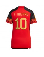 Belgie Eden Hazard #10 Domácí Dres pro Dámské MS 2022 Krátký Rukáv